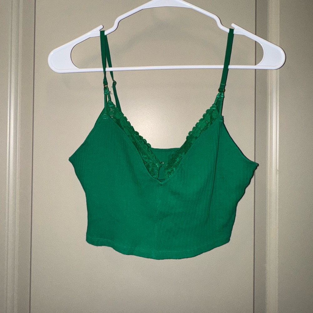 Green Aerie cropped tank